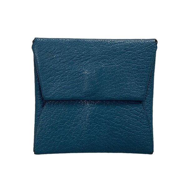 Auth HERMES Bastia - Dark Green Chevre D Coin Case - Picture 1 of 5